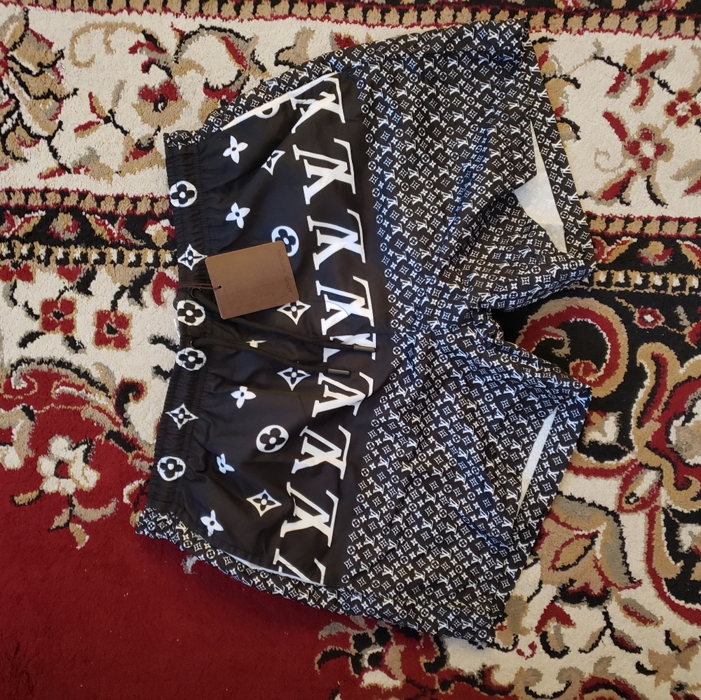 Louis Vuitton Black Swim suit.  XXL